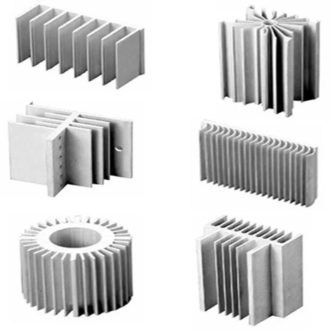 Disipador de calor de aleta extruida LED de aluminio fresado CNC